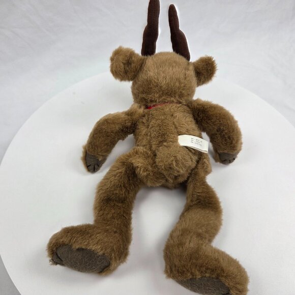 Sears 1995 Willy Wonka Plush Rudolph Red Nosed Reindeer Plush Jointed 12" - Picture 2 of 4